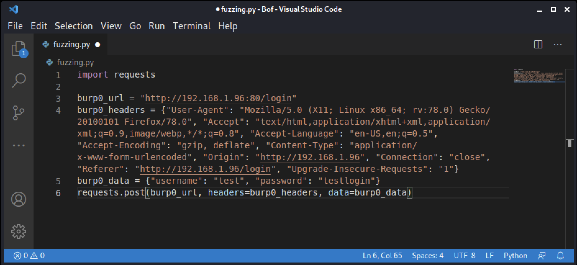 Paste in VS Code